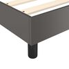 vidaXL Sommier &agrave; lattes de lit avec matelas Gris 160x200 cm Similicuir