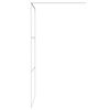 vidaXL Paroi de douche Blanc 100x195 cm Verre ESG transparent