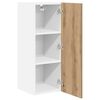 vidaXL Armoire suspendue 2 pcs Ch&ecirc;ne Artisan et Blanc 30 x 31 x 80 cm