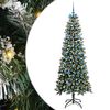 vidaXL Sapin de No&euml;l artificiel Vert 210 cm PVC, plastique et acier