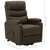 vidaXL Fauteuil Marron Tissu