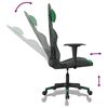 vidaXL Chaise de jeu Noir et vert Similicuir