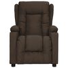 vidaXL Fauteuil Marron fonc&eacute; Tissu
