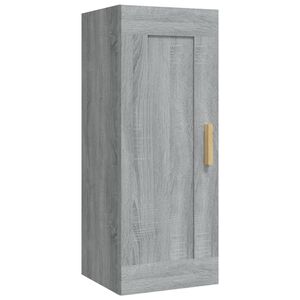 vidaXL Armoire murale Sonoma gris 35x34x90 cm Bois d'ing&eacute;nierie