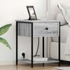 vidaXL Cabinet de chevet Gris Sonoma 42 x 41 x 56 cm Bois d'ing&eacute;nierie