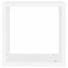 vidaXL &Eacute;tag&egrave;res cube murales 2 pcs Blanc 30x15x30 cm