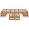 vidaXL Salon de jardin 13 pcs bois de pin massif