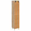 vidaXL Haut Armoire 2 pcs Ch&ecirc;ne artisanal Verre