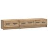 vidaXL Meuble TV 147 x 34,5 x 27 cm Ch&ecirc;ne artisanal Bois d'ing&eacute;nierie