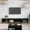 vidaXL Meuble TV Ch&ecirc;ne noir 170,5 x 36 x 30,5 cm Bois d'ing&eacute;nierie
