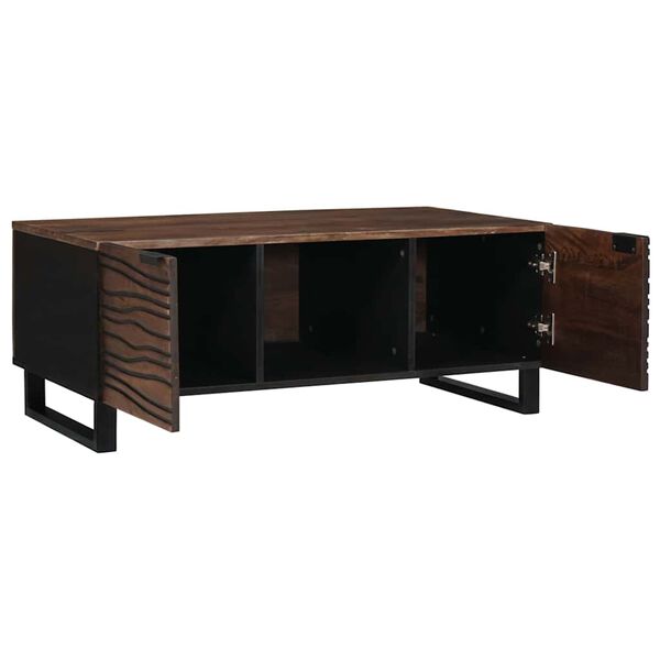 vidaXL Table basse Marron et Noir 100 x 54 x 40 cm