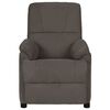 vidaXL Fauteuil de massage gris fonc&eacute; tissu microfibre
