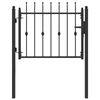vidaXL Porte de Cl&ocirc;ture ASTEN 100 x 75 cm m&eacute;tal Noir Verrouillable