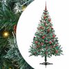 vidaXL Sapin de No&euml;l artificiel avec 150 LED Vert 150 cm PVC et Acier