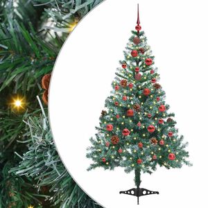 vidaXL Sapin de No&euml;l artificiel avec 150 LED Vert 150 cm PVC et Acier