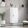 vidaXL Armoire murale blanc brillant 34,5x34x90 cm