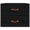 vidaXL Tables de chevet murales 2 pcs Noir 50x36x40 cm