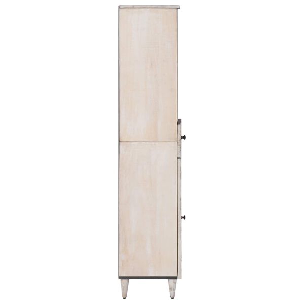 vidaXL Armoire de salle de bain avec tiroir Blanc 38 x 33,5 x 160 cm