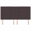 vidaXL T&ecirc;te de lit Marron fonc&eacute; 180 cm Cuir synth&eacute;tique