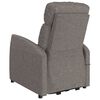 vidaXL Fauteuil Taupe Tissu