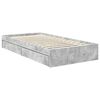 vidaXL Lit de Rangement Gris b&eacute;ton 100 x 200 cm Bois d'ing&eacute;nierie