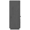 vidaXL Buffet haut Gris 34x40x108,5 cm Bois massif de pin