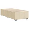vidaXL Cadre de lit sans matelas cr&egrave;me 80x200 cm tissu