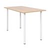 vidaXL Table &agrave; manger 120x60x73 cm Ch&ecirc;ne et blanc