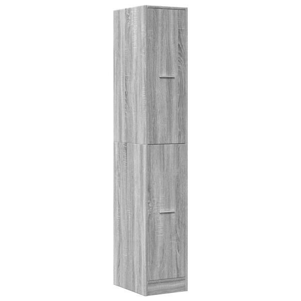 vidaXL Armoire apothicaire sonoma gris 30x41x174,5cm bois d'ing&eacute;nierie