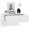 vidaXL Tables de chevet murales 2 pcs Blanc