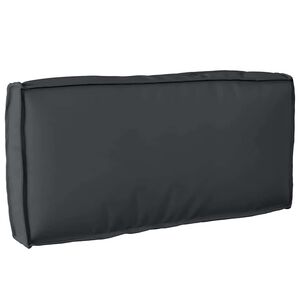 vidaXL Coussin pour dossier de palette Noir 80 x 40 x 12 cm