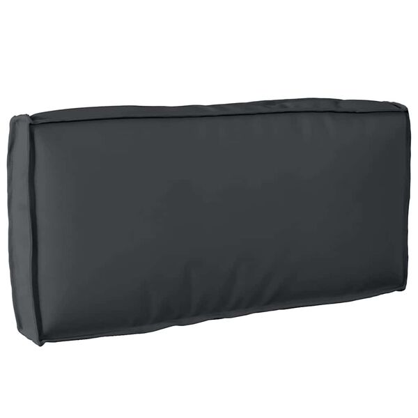 vidaXL Coussin pour dossier de palette Noir 80 x 40 x 12 cm