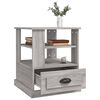 vidaXL Table d'appoint sonoma gris 50x50x60 cm bois d'ingénierie
