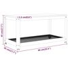 vidaXL Table basse Marron clair et noir 90x45x45 cm MDF et fer