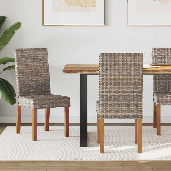 vidaXL Chaise de salle &agrave; manger 2 pcs Gris Kubu 45 x 54 x 93 cm