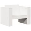 vidaXL Canap&eacute; de jardin blanc 79x60x62 cm bois de pin massif