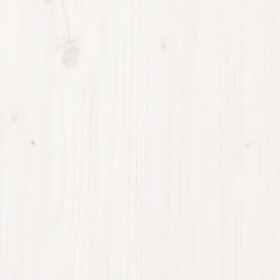 vidaXL Tête de lit Blanc 105,5x4x100 cm Bois massif de pin