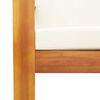 vidaXL Salon de jardin avec coussins 3 pcs bois massif d'acacia
