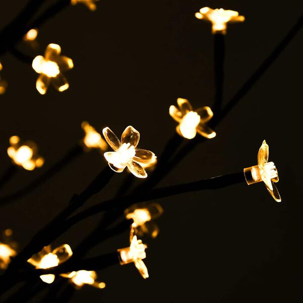 vidaXL Arbre à LED fleur de cerisier 200 LED Blanc chaud 180 cm