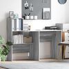vidaXL Bureau Gris Sonoma 131,5 x 50 x 106,5 cm Bois d'ing&eacute;nierie