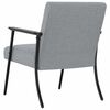 vidaXL fauteuil Gris clair 59 x 75 x 78 cm tissu