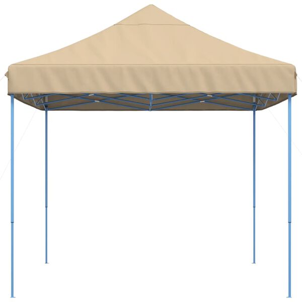 vidaXL Tente de r&eacute;ception pliable escamotable beige 410x279x315 cm