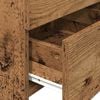 vidaXL Table de chevet avec 2 tiroirs en bois ancien 40 x 36,5 x 62 cm