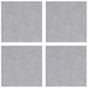 vidaXL Nez de marche 4 pc 30 x 30 cm Argent&eacute; Aluminium Carr&eacute;