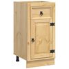 vidaXL Armoire avec tiroir SKI Brun Miel 40 x 46 x 81,5 cm Pin massif