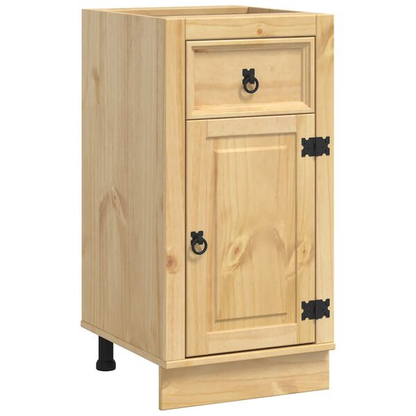 vidaXL Armoire avec tiroir SKI Brun Miel 40 x 46 x 81,5 cm Pin massif