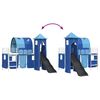 vidaXL Lit mezzanine pour enfants Blanc et Bleu 99,5 x 190 cm M&eacute;tал