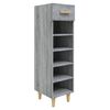 vidaXL Meuble &agrave; chaussures Sonoma gris 30x35x105 cm Bois d'ing&eacute;nierie