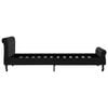 vidaXL Cadre de lit sans matelas noir velours 100x200 cm