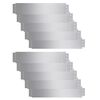 vidaXL Cl&ocirc;ture de pelouse 10 pcs Acier galvanis&eacute; 100x20 cm